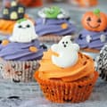 Pikkukuva 3 / 3: KURPITSA & AAVE muffinivuoat 50x32mm 36 kpl Halloween