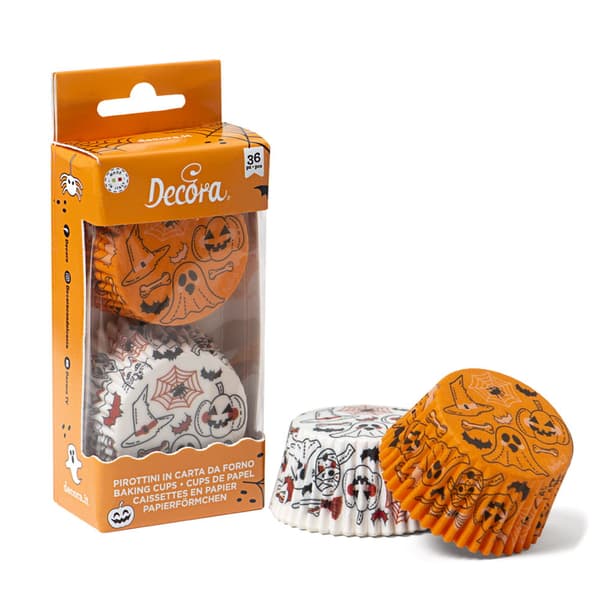 KURPITSA & AAVE muffinivuoat 50x32mm 36 kpl Halloween