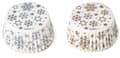Miniatyrbillede 1 af 2: Muffinforme GULD & SØLV STJERNER 50x32mm 36 stk