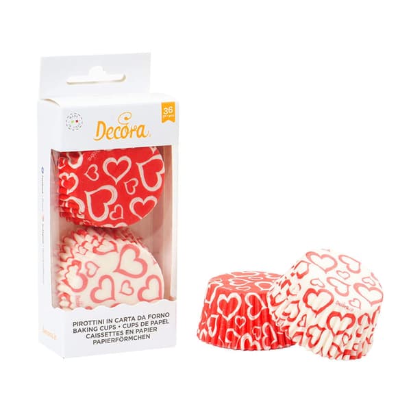 LOVE muffinsformar 50x32mm 36 st