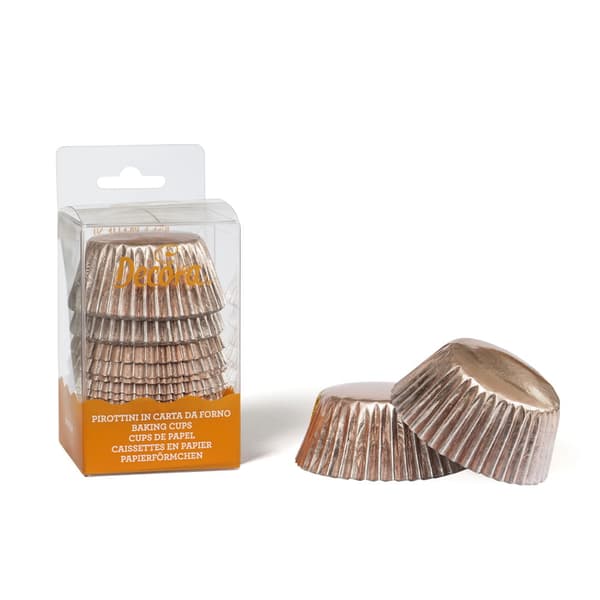 Muffinsformar ROSA GULD 50x32mm 60 st