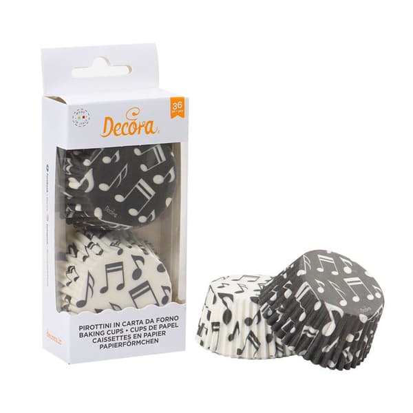 MUSIKNOTER muffinforme 50x32mm 36 stk
