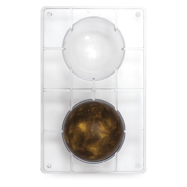 Professionell chokladform HEMISPHERES fi=10 cm