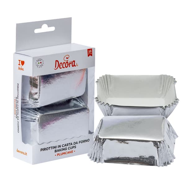Rektangulære SØLV krøllejern 80x50x32 mm DECORA 20 stk.