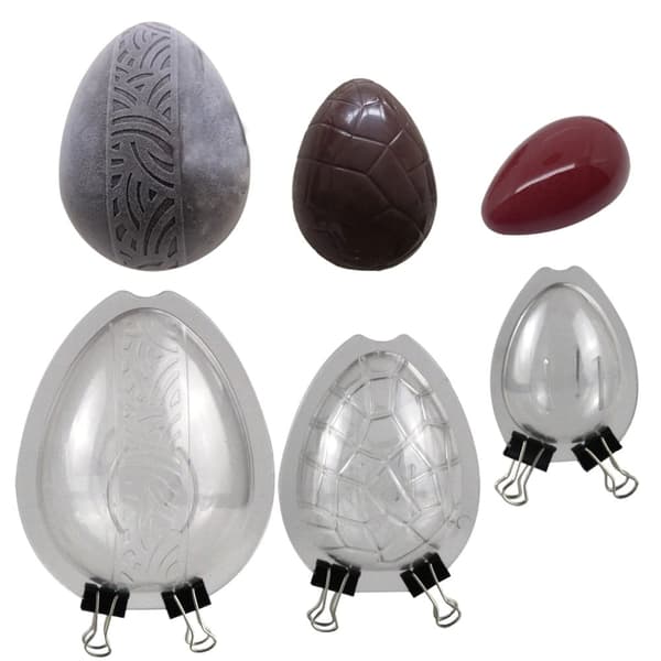 Polykarbonaatista valmistettu suklaamuotti 3D EGG EGG 3 kpl