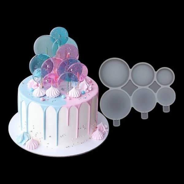 Silikonform för Isomalt Lollipops-cirklar