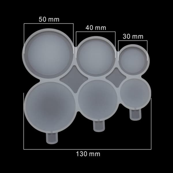 Silikonform för Isomalt Lollipops-cirklar