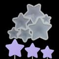 Pikkukuva 3 / 3: Silikonimuotti isomalt-tikkareille, tähdet
