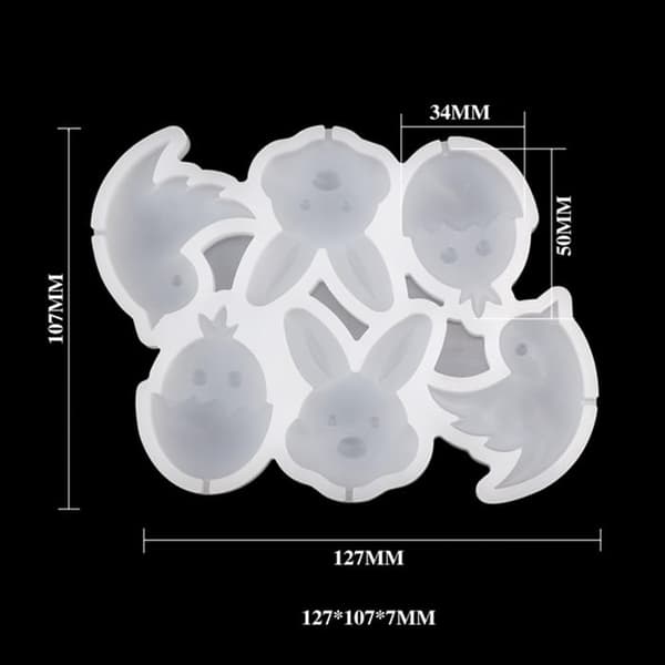 Silikoneform til isomalt påskekaninkylling
