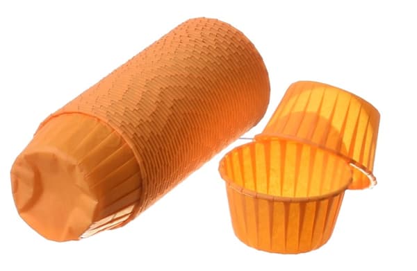 Paperikupit muffinivuoat ORANSSIT 50x39mm/48kpl