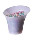 Miniatyrbillede 1 af 2: Diagonal hornkop HVID 170ml/25 stk. plastikkop