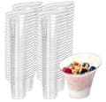 Miniatyrbillede 1 af 3: Plastik dessertbægre Diagonal hornbæger 170ml/25 stk.