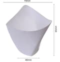 Miniatyrbillede 2 af 2: Plastik dessertbægre med drejekant HVID 170ml/25 stk.