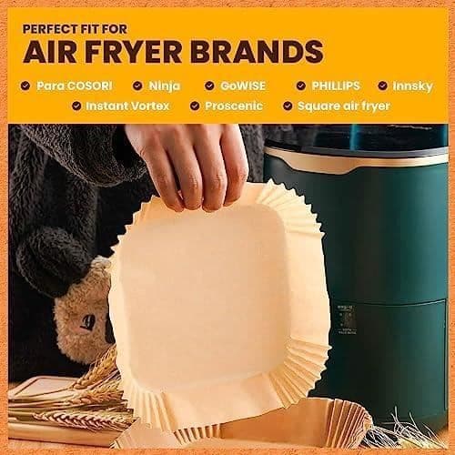 Airfryer bakpapper - PORTENTUM - 16 x 24 cm - Livsmedelsklassat BPA-fritt