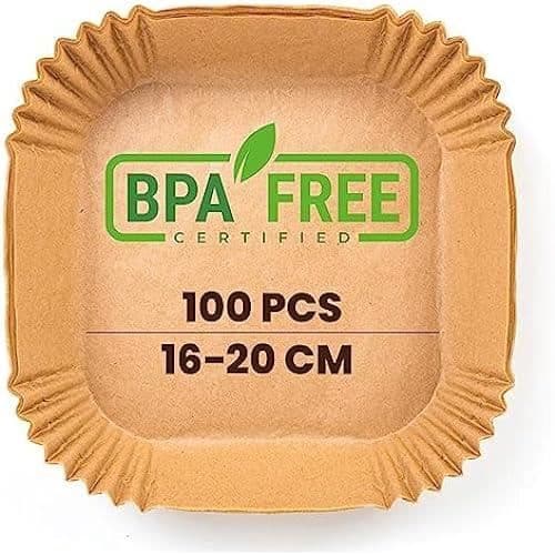 Airfryer bakpapper - PORTENTUM - 16 x 24 cm - Livsmedelsklassat BPA-fritt