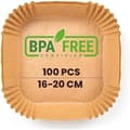 Miniatyrbild 1 av 4: Airfryer bakpapper - PORTENTUM - 16 x 24 cm - Livsmedelsklassat BPA-fritt
