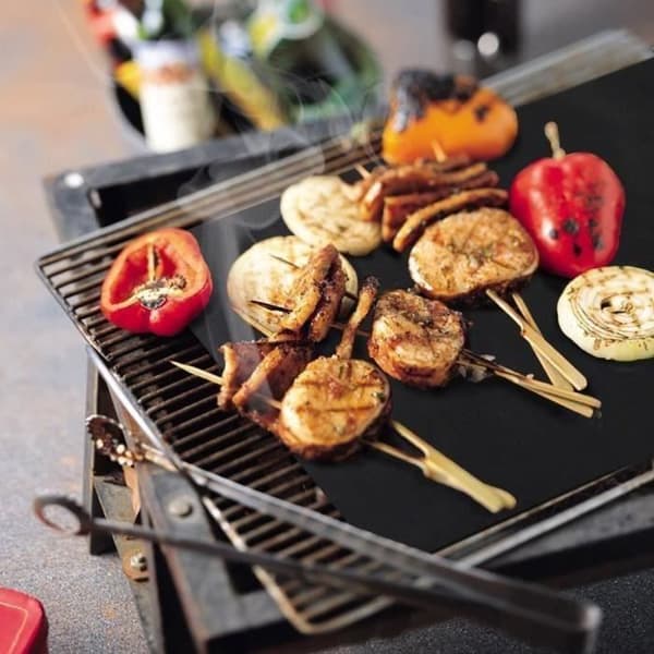 GOBRO 5PCS/set Grill- och Ugnsplåtar - 40cm*33cm Non-stick BBQ-ark och Återanvändbara Bakplåtar