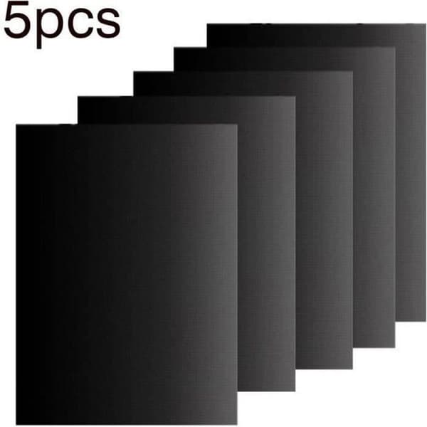 AC05424-Set med 5 Bakplåtar för Grill och Ugn- 40cm*33cm Anti-klistreför BBQ och Återanvändbara Bakplåtar