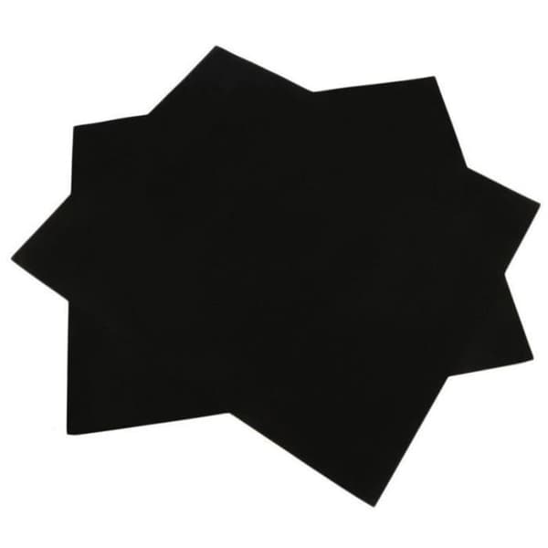 Svart återanvändbar non-stick barbecue mat, 3 stycken, bakplåt, bärbar, för picknick