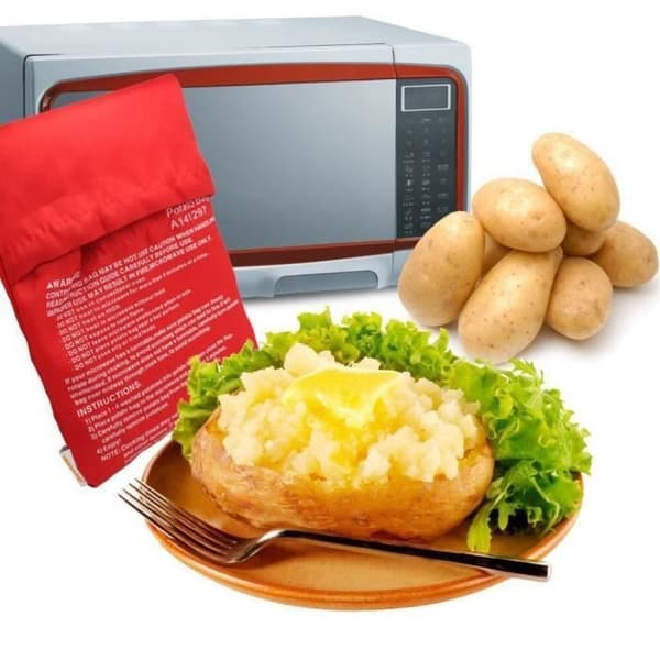 Papper och bakplåtspapper, återanvändbar mikrovågsugnspåse för potatis, matlagning, riskokare.