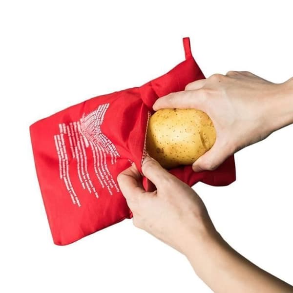 Papper och bakplåtspapper, återanvändbar mikrovågsugnspåse för potatis, matlagning, riskokare.