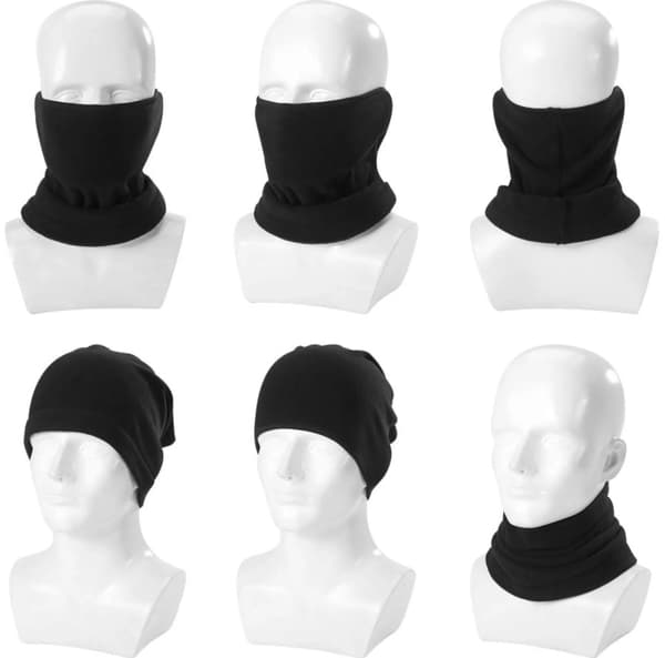 INF Svart hals / tubeskjerf (One-size) Sort M