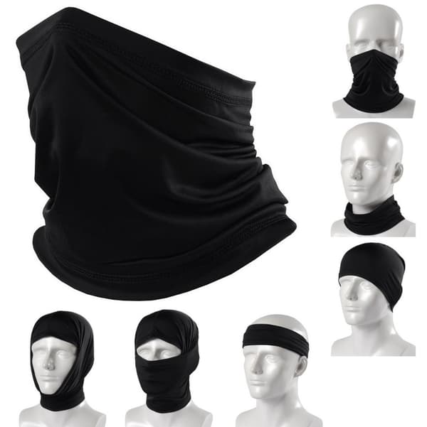 INF Svart hals / tubeskjerf (One-size) Sort M