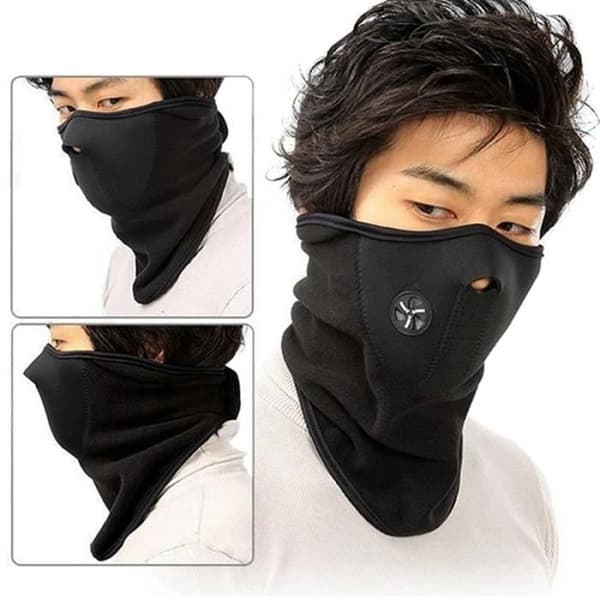 Färg BK Outdoor Fleece Halv Ansiktsmask Unisex Skid Snö Cykling Klättring Varmt Ansikte Nackskydd Vinter Ansiktsmask