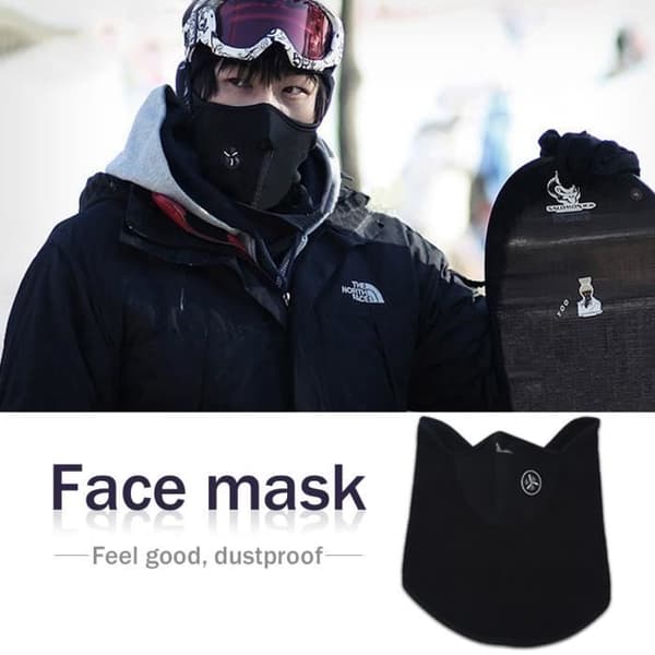 Ansiktsmask Nackdamask Anti-kylridning Anti-dimma Anti-vind Cykel Snö Ansiktsskydd SIBON