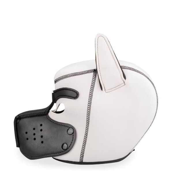 Puppy Play Kinky Colorful Head Neopren Hundhuva Vit