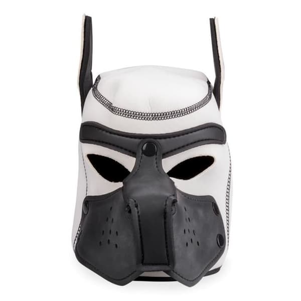 Puppy Play Kinky Colorful Head Neopren Hundhuva Vit