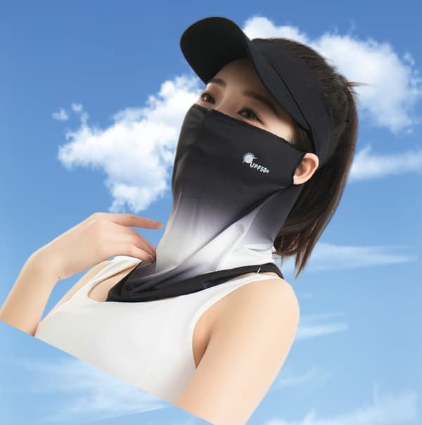 INF Sommar Utomhus Cykling Ansiktsmask Svart