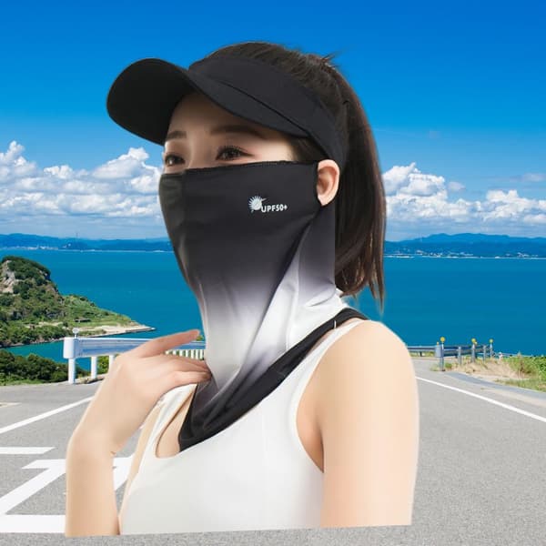 INF Sommar Utomhus Cykling Ansiktsmask Svart