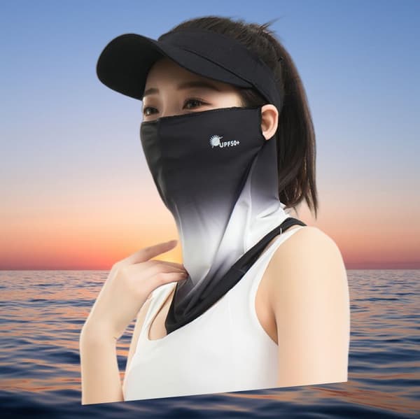 INF Sommar Utomhus Cykling Ansiktsmask Svart
