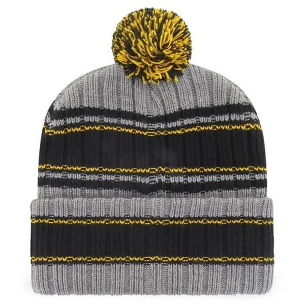 Stickad vintermössa - 47 Brand - REXFORD Boston Bruins - Vit, Svart och Gul - Vuxen Man