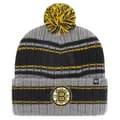 Miniatyrbild 1 av 2: Stickad vintermössa - 47 Brand - REXFORD Boston Bruins - Vit, Svart och Gul - Vuxen Man