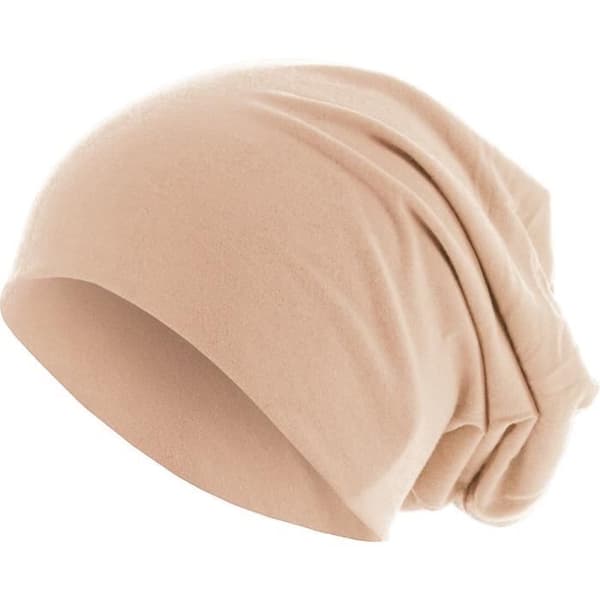 Huvtröja - Urban Classics - Pastell Jersey Beanie - Beige - Bekväm - Stretchig