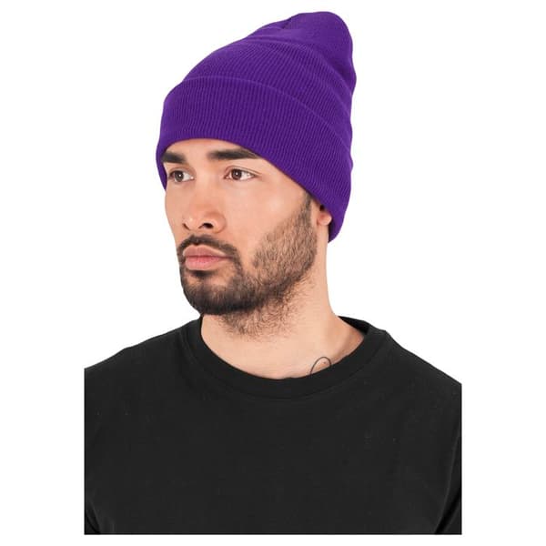 Mössa - YUPOONG - Flexfit Heavyweight LÅNG - Lila - 100% akryl - Vinter