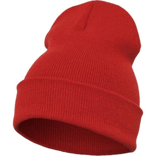 Mössa - YUPOONG - Flexfit Heavyweight LÅNG - Röd - 100% akryl - Vinter