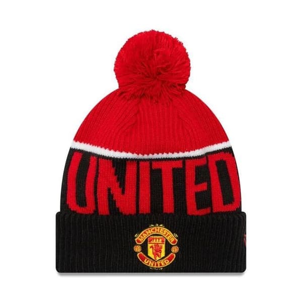 Svart stickad pomponmössa Manchester United FC Sport New Era One Size