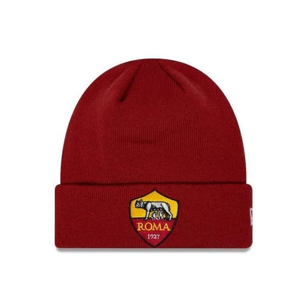 AS Roma Core Knit Hat New Era One Size Mörkröd