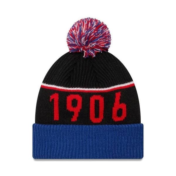Mössa med pompom Sport Fédération Française De Rugby New Era One Size Svart Blå