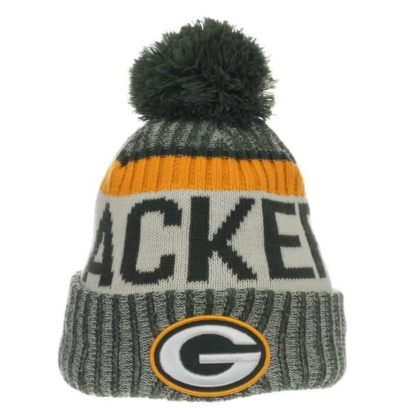 NewEra och NFL Sport stickad mössa med pompom ~ Packers Green Bay