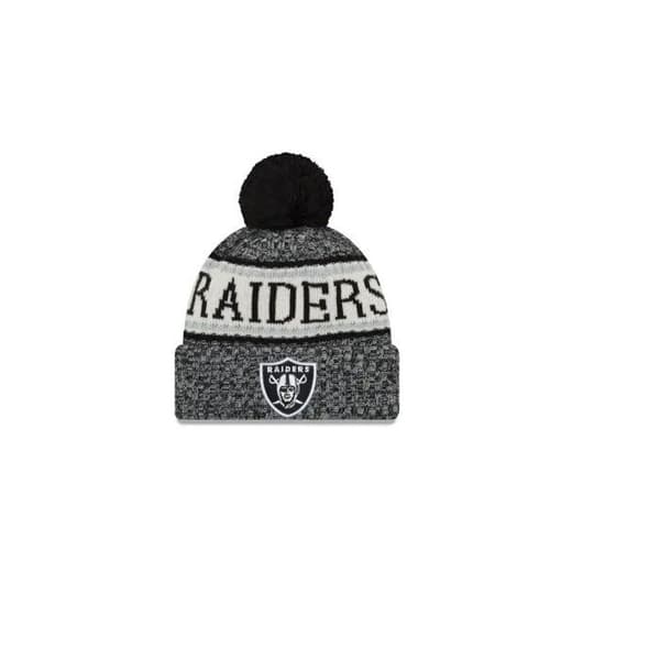 Hatt - New Era - OAKLAND RAIDERS - Vinter - 100% akryl - Med pompon