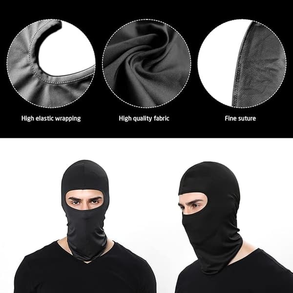 Balaclava / Skimaske / Motorcykel Hood Sort 1-pak