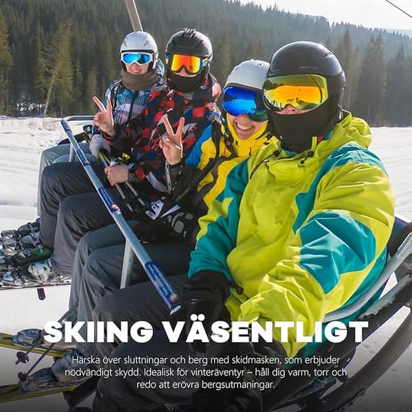 Balaclava / Skimaske / Motorcykel Hood Sort 1-pak