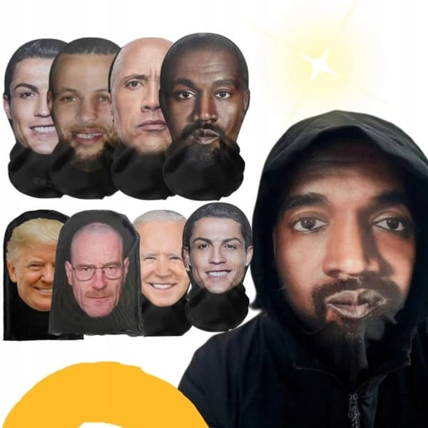 Pipo-maski, juhlasukset, moottoripyörä, mikrokuitu, Naduk, 3D, cosplay, Drake