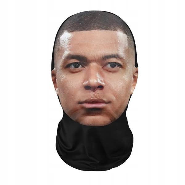Balaklava MASK FEST Skidor Motorcykel MIKROFIBER NADUK 3D COSPLAY Mbappe