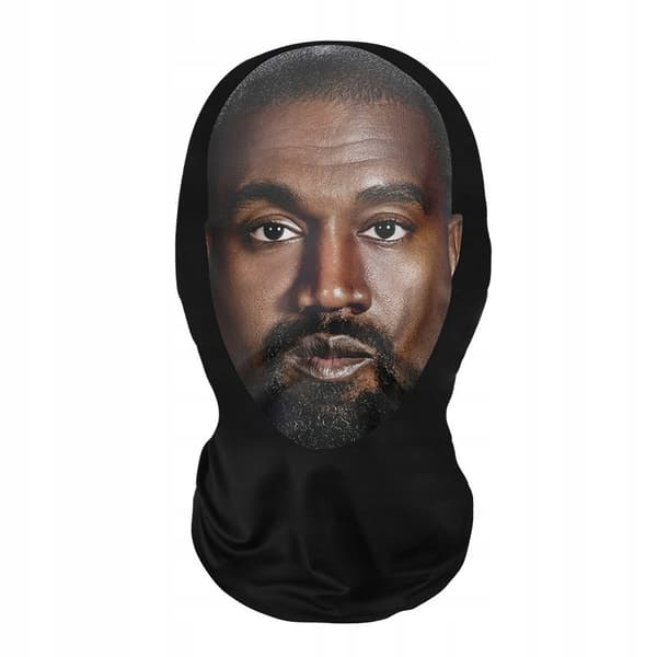 Balaklava MASK FEST Skidor Motorcykel MIKROFIBER NADUK 3D COSPLAY Kanye3