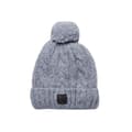 Miniatyrbild 1 av 3: Mössa - Superdry - Tvinnad - Mellangrå tweed - Sherpa-foder - Klassisk pompon